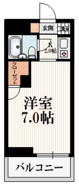 渋谷区代々木のマンションの間取り