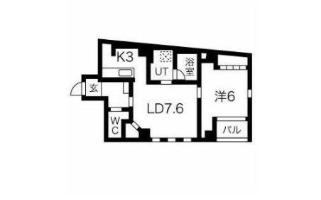 港区六本木のマンションの間取り