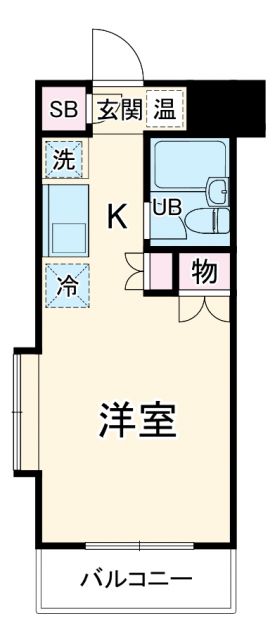 スカイコート横浜石川町の間取り