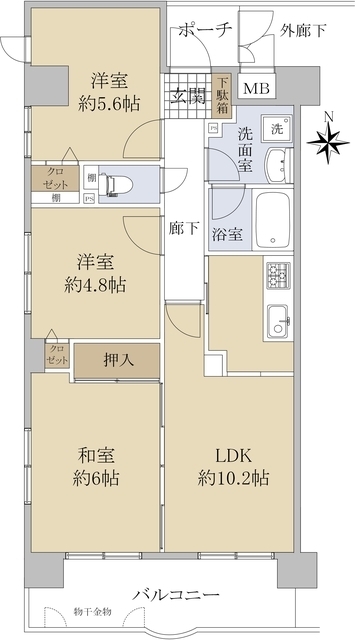 ラル・シティ白鳥壱番館の間取り