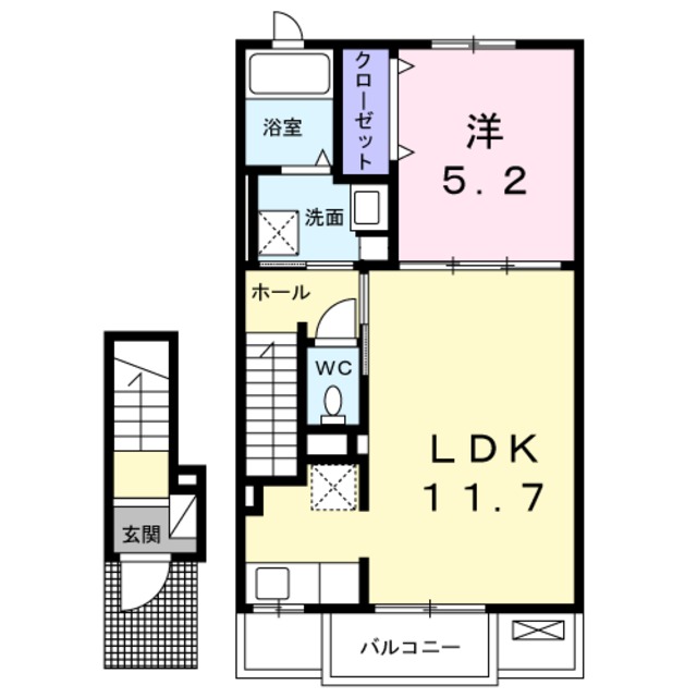 サンヒルズ柏Ｄの間取り