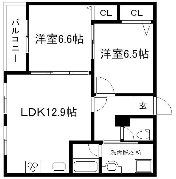 リエス西院の間取り