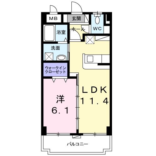 中頭郡読谷村字長浜のマンションの間取り