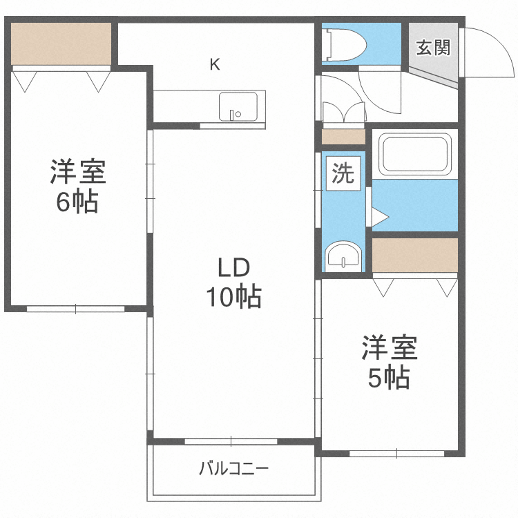 アルシオーネS12の間取り