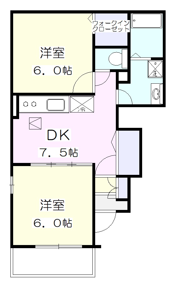 ベル・アンジュＢの間取り