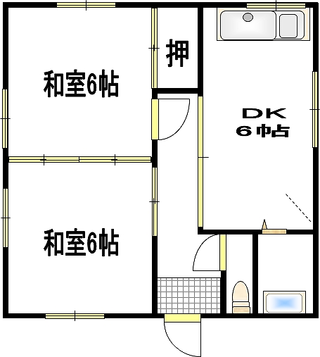 冨永アパートの間取り