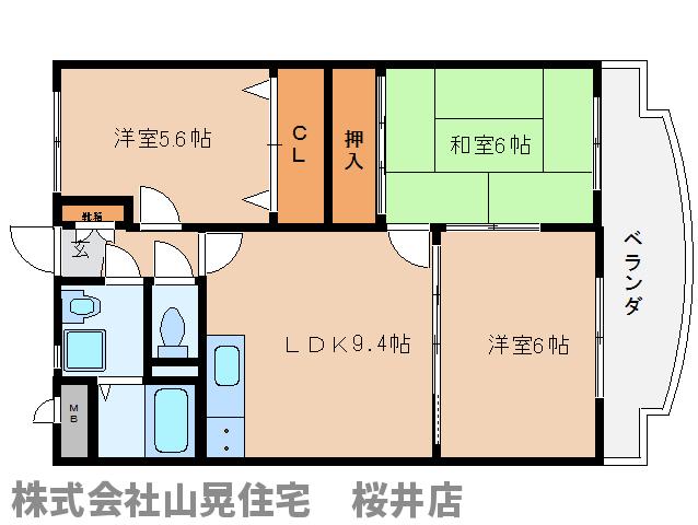 フルーエントIIの間取り