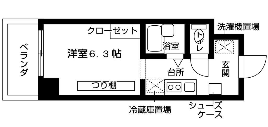 フロンティアハイツの間取り