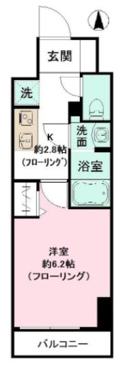 平塚市明石町のマンションの間取り