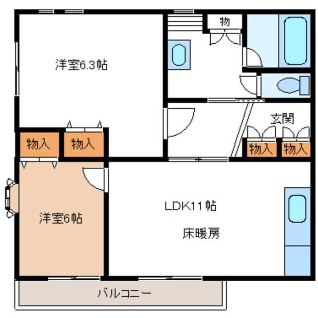 ドミール久喜の間取り