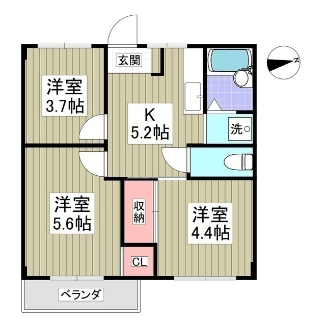 エフィール本庄児玉の間取り