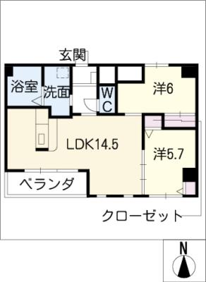 フォンテーヌ高岡台の間取り