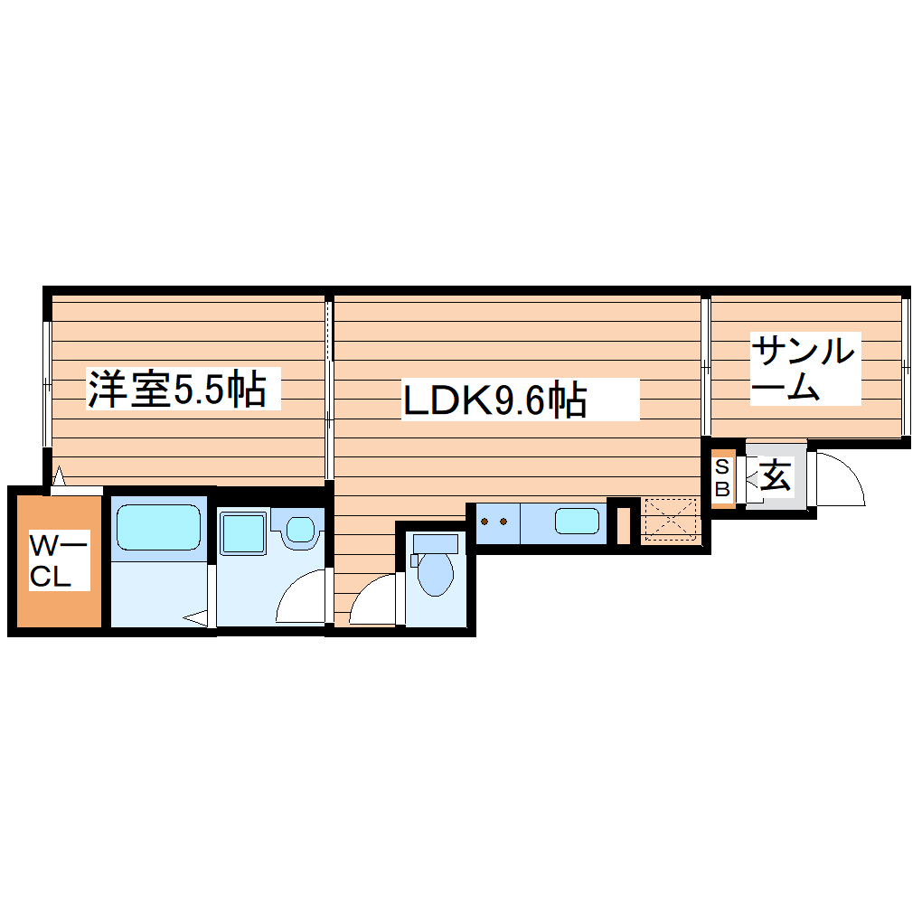 ルシエルFの間取り