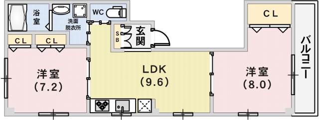 リーフマンションの間取り