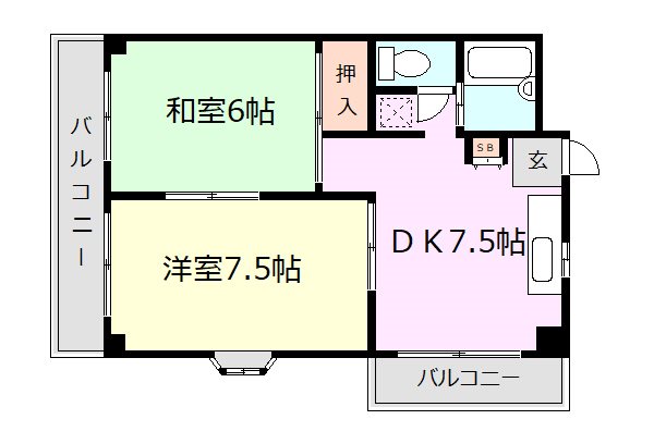 荒井ビルの間取り