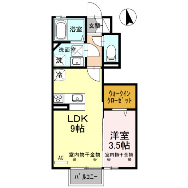 D-roomフラワーの間取り