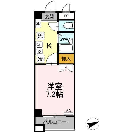 セジュール浦上の間取り