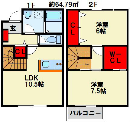 INTI　到津の間取り