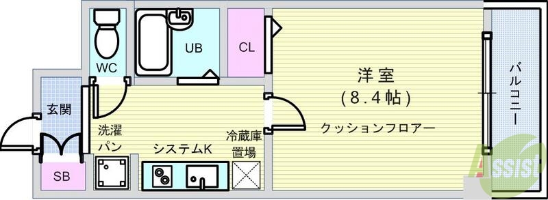 ドミール江戸堀の間取り