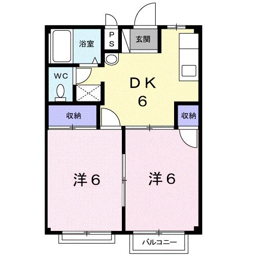 速見郡日出町のアパートの間取り