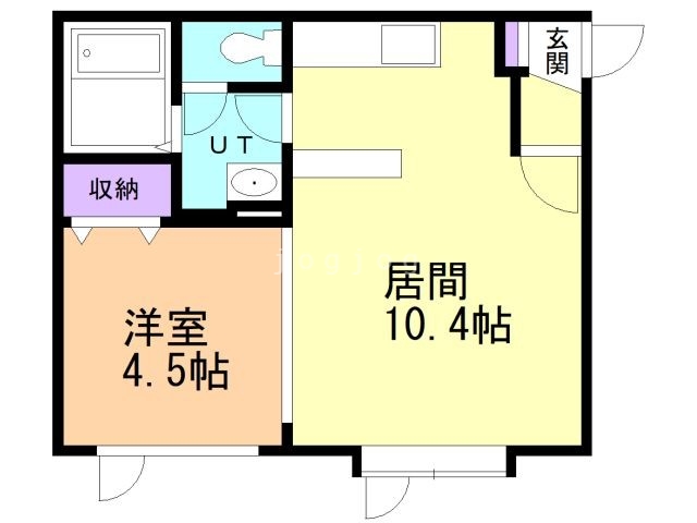 札幌市南区澄川四条のアパートの間取り