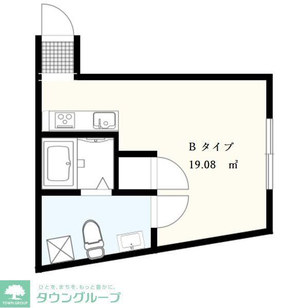 世田谷区代沢のマンションの間取り