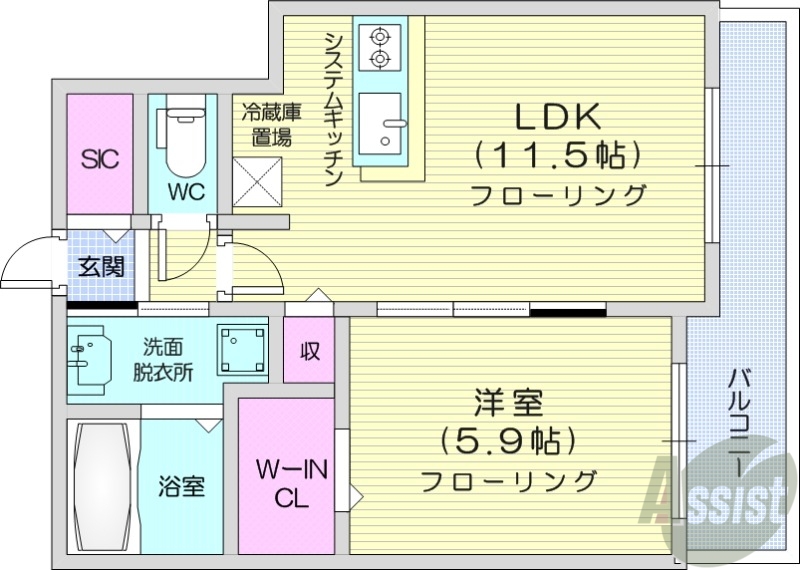 仮）北21条西4丁目MSの間取り