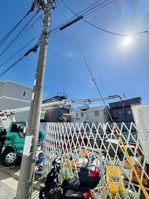 【横浜市鶴見区矢向のアパートのエントランス】