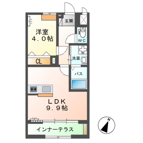 ラスターメールＢの間取り