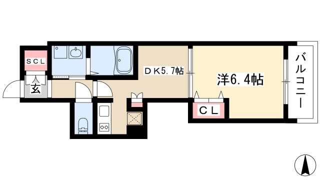 エステムプラザ名古屋駅前プライムタワーの間取り