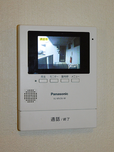 セキュリティ　TVモニターホンで来訪者を確認出来ます！