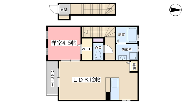 フィット勧修の間取り