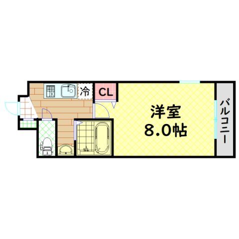 レジデア西本町の間取り写真