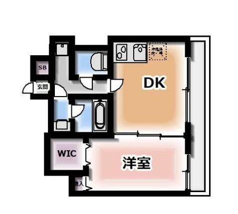 ＪＲ山手線 秋葉原駅 徒歩8分 12階建 築16年の間取り写真