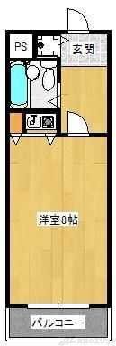 コーポラスムツミの間取り写真