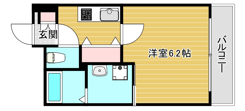 セオリー夕陽丘DOORの間取り写真