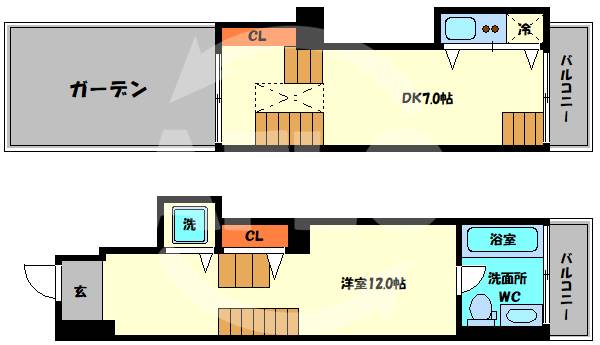 U residence 弁天町の間取り写真