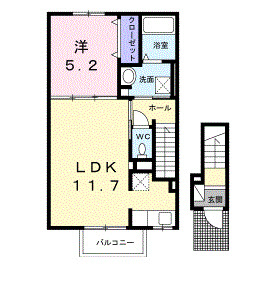 プレシス中津1の間取り