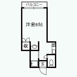 宝塚市光明町のマンションの間取り