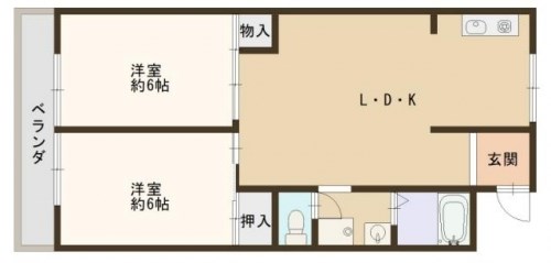 姫路市南車崎のマンションの間取り