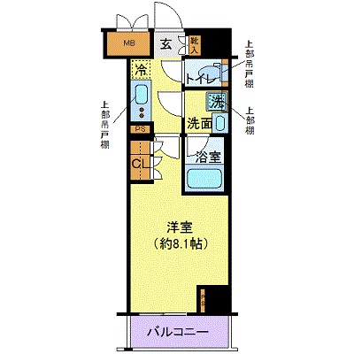 港区海岸のマンションの間取り