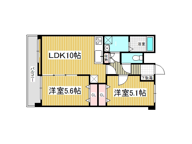 Ｊ-スクエアの間取り