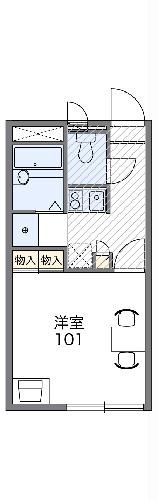 御殿場市萩原のアパートの間取り