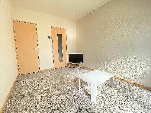 居室・リビング　お部屋によって絨毯の種類・家電のメーカー等は異なります