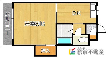 福岡市東区唐原のマンションの間取り