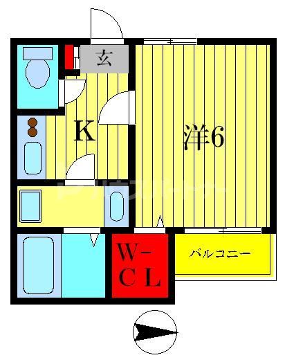 東京都葛飾区東四つ木３（アパート）の賃貸物件の間取り
