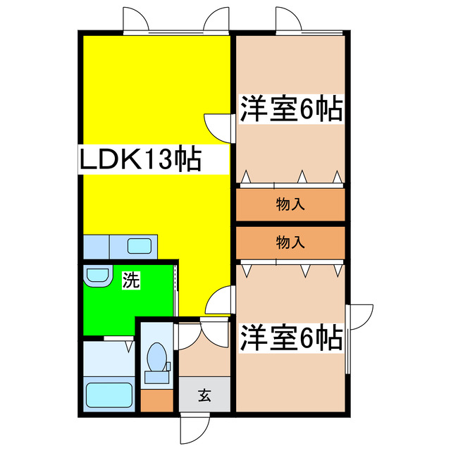 メゾンフローラの間取り