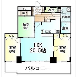 ガーデンヒルズ三河安城ザ・タワー1602号室の間取り