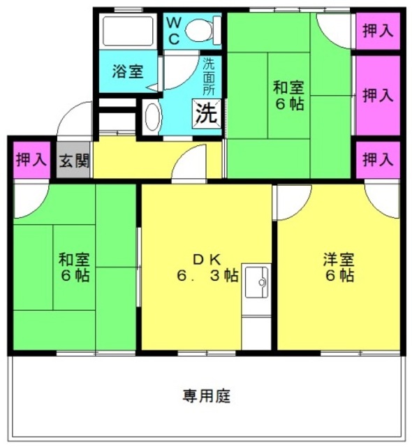 コート鶴林の間取り