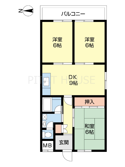 ヤマイチＰＬＡＺＡシカゴの間取り